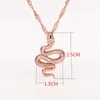 Designer Ketting Luxe Sieraden Charm Goth Snake Animal Hanger voor Dames Stainer Steel Gold Chain Boho Bijoux Party Gift