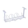 Hangende mand onder plank metalen draadopslag voor keukenkantoor badkamer kast c1 manden