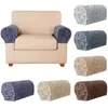 2 stks / set Jacquard Armrest Covers Stretch Chair Sofa Protectors Verwijderbare Rust Afneembare Protector 211207