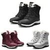 original No Brand Women Boots High Low Black white wine red Classic Ankle Short womens snow winter boot size 5-10