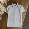 luxury brand mens designer polo T shirt summer fashion breathable short-sleeved lapel casual top