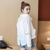 Femmes Vestes D'été Blanc Mince Baseball Femme 2022 Poches Transparent Bomber Tops Respirant Crème Solaire Cardigan Lâche Manteau 20976