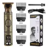 Hair Clipper Electric Razor Men Acier Head Shaver Gold avec USB Style Tools9639239