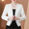 Fatos femininos blazers terno jaqueta moda sexy selvagem commuter cor sólida Cardigan xaile top cute casaco mulheres