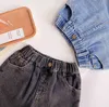 Herfst jongens losse effen kleur alles-match jeans baby meisjes mode zachte denim broek 1-7Y 210508