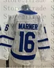 St. Pats Hockey Auston Matthews Jersey John Tavares Mitchell Marner William Nylander Morgan Rielly Jack Campbell Jason Spezza Blå Vit Stitched