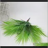 Decorative Flowers Wreaths Artificial Palm Tree Green Leaf Plants Plastic Potted Bonsai Leaves Garden Home Wedding Table Ornaments Dec 2Wplc