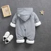 2021 nieuwe baby rompertjes overalls kleding winter jongen meisje kledingstuk dikker warm puur katoen bovenkleding jas jas kinderen sneeuw slijtage H0910