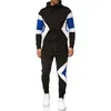 Erkek Eşofman 2 Parça Set Erkek Spor Gym Giyim Erkek Spor Suit Eğitim Giyim Moda Fermuar Hoody Erkek Joggers Setleri 210528