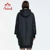 jaqueta de inverno mulheres zíper com capuz plus size casaco feminino outono 5xl roupas sólidas parka aquecida am-2075 210910