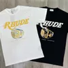 Rhude T Shirt Shirt Shirt Swim Trunks Tshirt Tshirt Rhudes Men Designer Tshirts for Mens Rhude Shorts Wysokiej jakości designerski