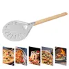 Thickened Pizza Shovel Wooden Handle Detachable Portable Oven Shovel for Home Baking