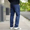 Jeans da uomo Classic Straight-gamba 44 46 48 Plus Size Baggy Casual Denim Pants Primavera Pantaloni autunnali Abbigliamento da marca di alta qualità