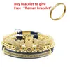 4pcs/set+Roman numerals titanium steel bracelets couple bracelets men and women jewelry bracelets