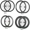 Cyling Wheels Color Full Carbon Bicycle Wheels700C Clincher/Tubular/Tubuless Cycling Wheels 25mm幅Vブレーキまたはディスクバイクホイールセット