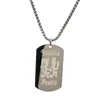 Silver ICP Juggalette/Juggalo Pendant Family Lover Hatchetman Army Dog Tag Charm Stainless Steel Necklace Rolo Chain 3mm 24''