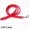 Colliers de chien Laisses Laisse d'entraînement en nylon durable Pet Chiot Chat Marche Corde de plomb pour harnais Collier Animaux Fournitures 110cm