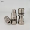 Zigarettenrauchpfeifen 14mm19mm 4 IN 1 domeless Spiraltitannagel, mit männlichem und weiblichem Gelenk. wirklich praktisch