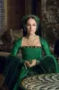 Hunter Green Tudor Movie Prom Dresses Abito da sera in costume da Renfaire storico medievale in velluto a maniche lunghe in pizzo a maniche lunghe vintage