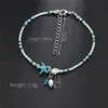 Boho sötvatten pärl charm anklets kvinnor barfota sandaler pärlor ankel armband sommar strand sjöstjärna fot smycken t22598270478