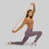 Vrouwen Lange Mouwen Tops Hollow Out Sexy Yoga Sport BH Gewatteerde Shirt Duim Gat Korte Slanke Fitness Running Gym t-shirt Tees