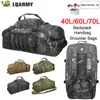 40L 60L 70l homens exército esporte saco ginásio militar tático mochila impermeável molle camping mochilas esportes viajar bagscx 220309cx220309