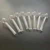 喫煙パイプ 4 インチ 10 センチメートルクリアパイレックスガラス透明オイルバーナーチューブ燃焼グレートチューブネイルチップ