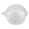 100pcs Cupcake Plastic Tasse Muffin Pods Dome Cuce Cake Boîte Sac Cupcake Gâteau Cuisson Décorations de pâtisserie Outils de pâtisserie Decor 210724