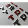 クロム赤文字T D i TDI修正エンブレムバッジステッカーバッジゴルフポロマガタンパサートシロッコ