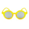 Enfants taille classique lunettes de soleil rondes mignon bonbons couleurs cadre avec petites lentilles rondes belles filles et garçons lunettes de mode