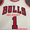 Men Women kids 1# Rose white basketball jersey Embroidery New basketball Jerseys XS-5XL 6XL