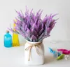 Konstgjorda blommor Romantiska Provence Lavendel Plast Bröllop Dekorativ Vase För Heminredning Korn Jul Fake Plant GC511