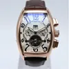 AAA Geneva luxury brand watch leather mechanical automatic mens watches tourbillon skeleton gold men wristwatch6402256