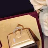 يرتدون رنين رأس الثور الماس مويسانيت خاتم متألقة النسخة الزفاف للمرأة الزفاف لوكسوريس خواتم سيدة الفضة العظام الرجال و WOM290D