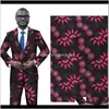 Roupas de vestuário de tecido ankara poliéster impressa binta cera real 6 jardas de tecido africano para navio de festa de festas 3es