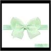 Clips Barrettes Partihandel Handgjorda Stora Bowknot Grosgrain Ribbon Bows Flickor Band Hårstift Elastiska Huvudband Tillbehör Jul C6ho Da7nv