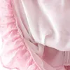 Zomer roze sexy bodycon jurk chiffon o nek ruche mini-feest korte mouw schede dot vrouwen vestidos mujer 210515