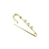 10 adet / grup Beyaz Altın Kaplama Metal Broş Pins Neddles Charm Dangles Sarktı Broşlar DIY Takı Yapımı Aksesuar Bulguları