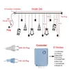 Strings Christmas Curtain Led String Lights Star 220V Fairy Party Home Decro Strip Sonw Garland Santa Lamp