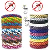 Mosquito repelente pulseira anti-mosquito DIY PU pulseira de couro cordas trança inseto repelente banda banda controle de pest bug unisex proteção braceletes A5904