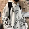 Felpa con cappuccio harajuku oversize streetwear taglie forti abbigliamento invernale felpa da donna stile coreano top stampa pullover a maniche lunghe 210803