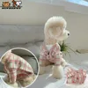 Supepet zoete plaid hond kostuum roze winter hond kleding voor kleine honden warme jas puppy accessoires huisdieren trui chihuahua schattige 211007