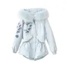 Dabuwawa Waschbärpelz Mit Kapuze Daunenmantel Frauen Winter Warm Dicke Parkas Jacken Mäntel Oberbekleidung Mantel Weiblich DN1DDW029 210520