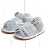 First Walkers 0-18 Month Baby Girls Boys Shoes Canvas PU Non-Slip Sandals Children Summer Fashion Blue Sneakers Infant