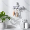 Hooks Rails Creative Kitchen Salle de salle de bain Horme Hook Wallmounted Key Rack 4 étagère Ushaped Home Decor Organizer Storage Mall Hang3795740