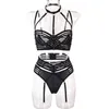 NXY Sexy Set Aduloty Styl Webbing Szycie Wiszące Neck Sexy Bielizna Cienka Przeglądanie Damskie Pas Podwiązki Erotyczne Bielizna BRA Zestaw 1202