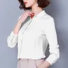 Womens tops and blouses black long sleeve top solid white korean fashion women clothes blusas shirts plus size 8104 50 210427