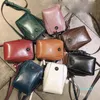 Designer fashion 100% mobile bag spring leather leisure oil wax leather single shoulder small bags renaissance woman bag