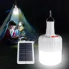 Lampy solarne zdalnego sterowania żarówki energooszczędny akumulator inteligentny lampa nocna na zewnątrz Camping LED