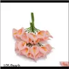 Decoratieve kransen Feestelijke benodigdheden Home Garden Drop Levering 840 PCS/Lot Artificial Mini Flowers Handmade Pe Foam Calla Lily Flow